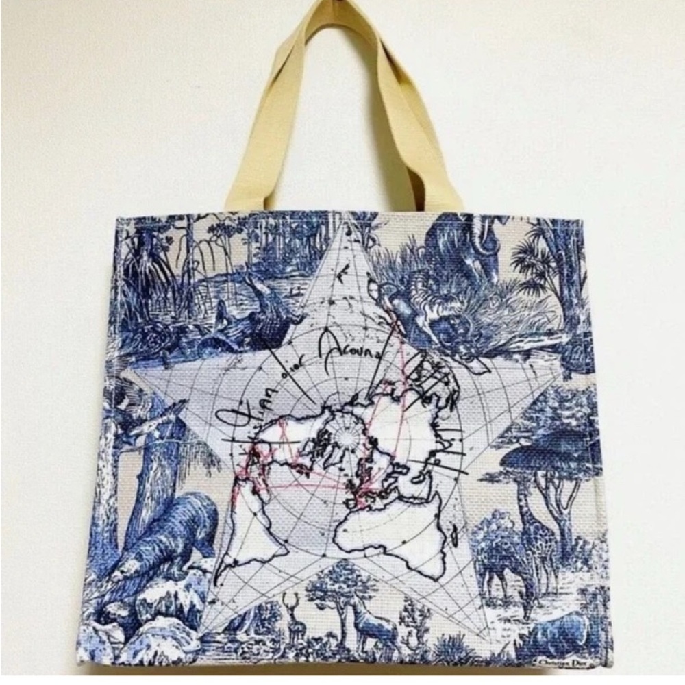 Dior “Around the World” GWP Straw Tote